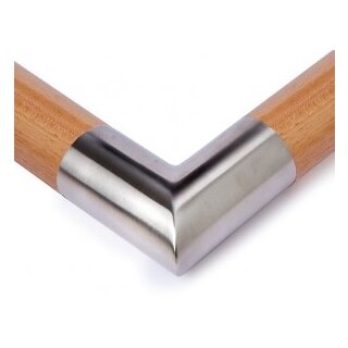 VA-Bogen eckig 90 Grad für Holzhandlauf Ø45 mm