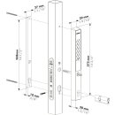 Locinox Vera, Codetastatur für Einsteckschloss VSZM Fortylock Fiftylock Sixtylock