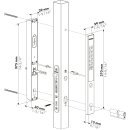 Locinox Vera, Codetastatur für Einsteckschloss VSZM Fortylock Fiftylock Sixtylock